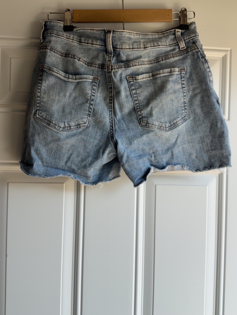 Maurices Light Wash Denim Cutoff Shorts
